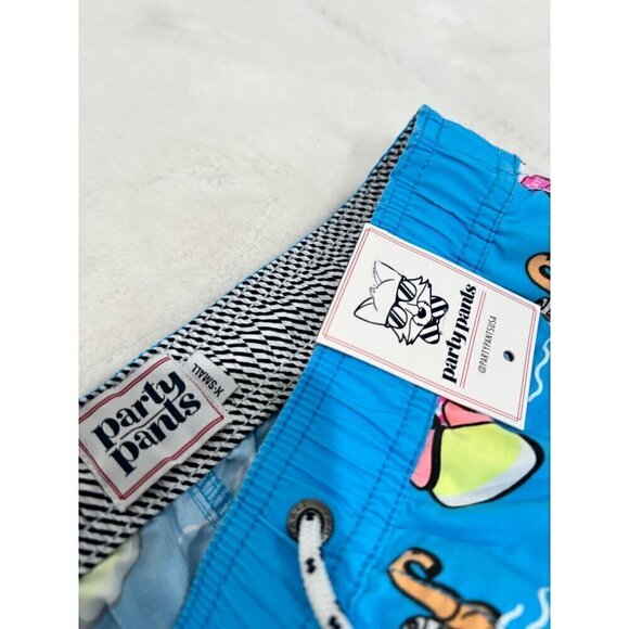 New Party Pants Size XS SUPER STAR PARTY STARTER SHORT - NEON BLUE - Picture 3 of 12